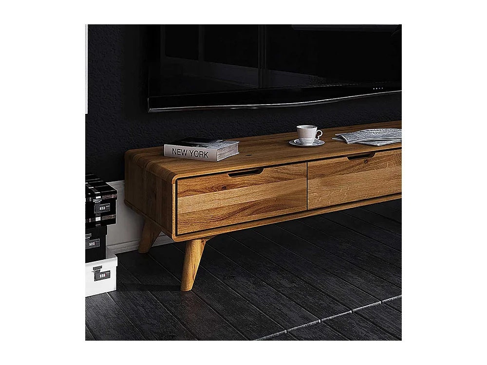 TV Möbel aus Wildeiche Massivholz geölt