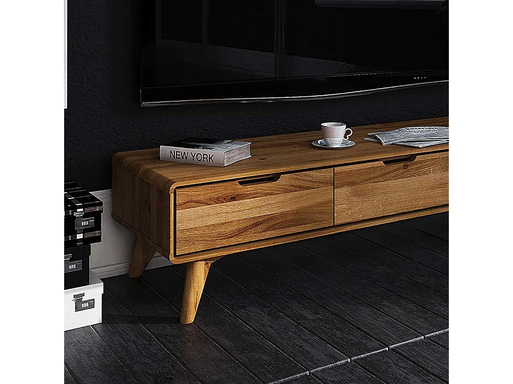 TV Möbel aus Wildeiche Massivholz geölt