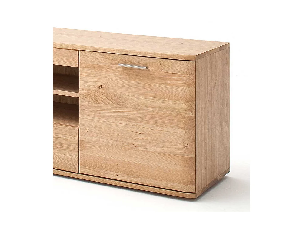 TV Lowboard in Eiche Bianco 200 cm breit