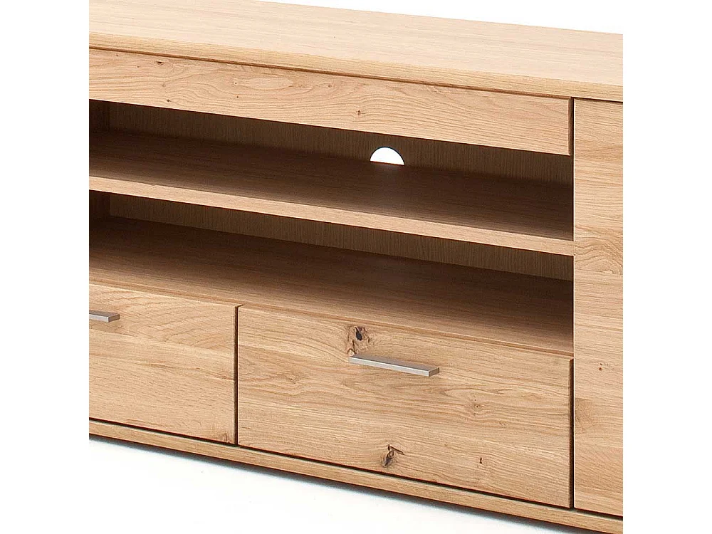 TV Lowboard in Eiche Bianco 200 cm breit