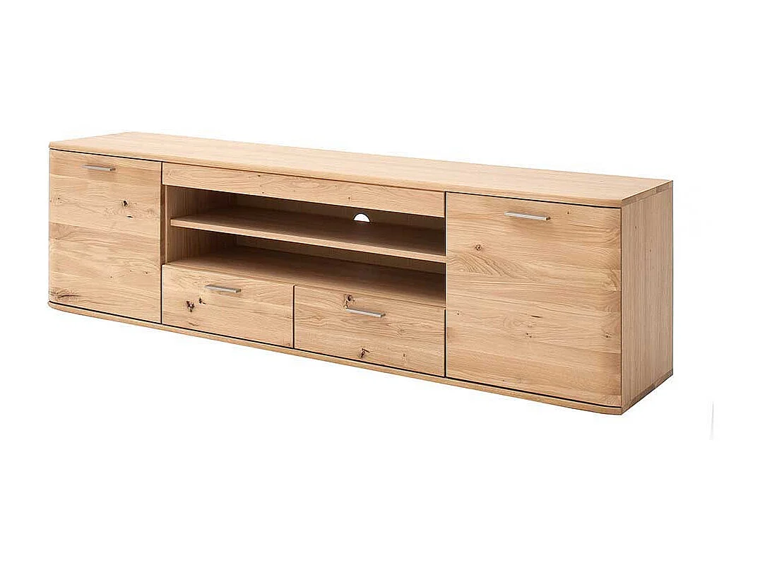 TV Lowboard in Eiche Bianco 200 cm breit