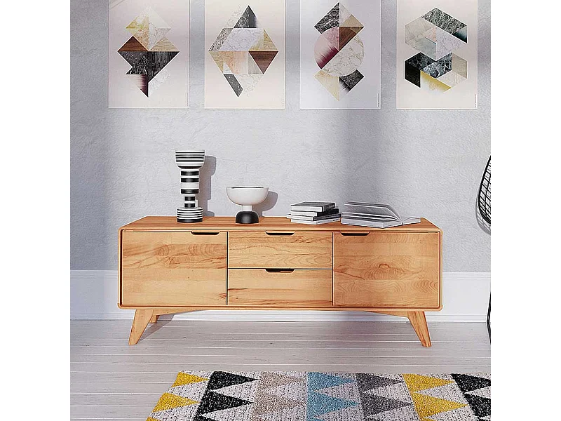 TV Bank aus Kernbuche Massivholz geölt