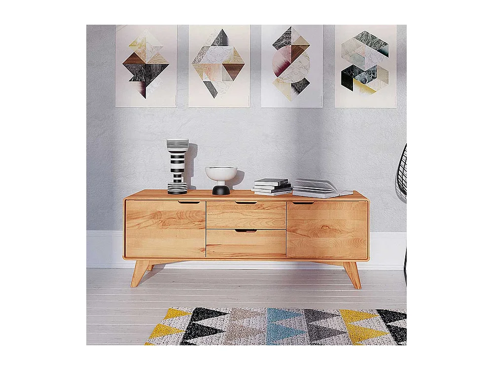 TV Bank aus Kernbuche Massivholz geölt