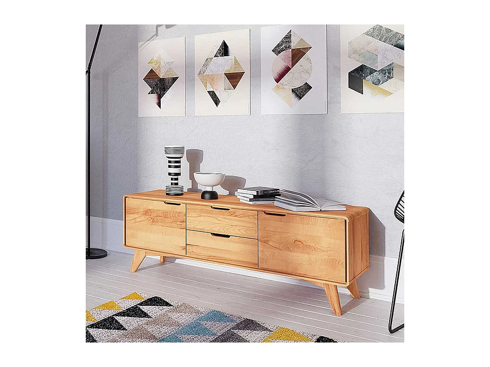 TV Bank aus Kernbuche Massivholz geölt