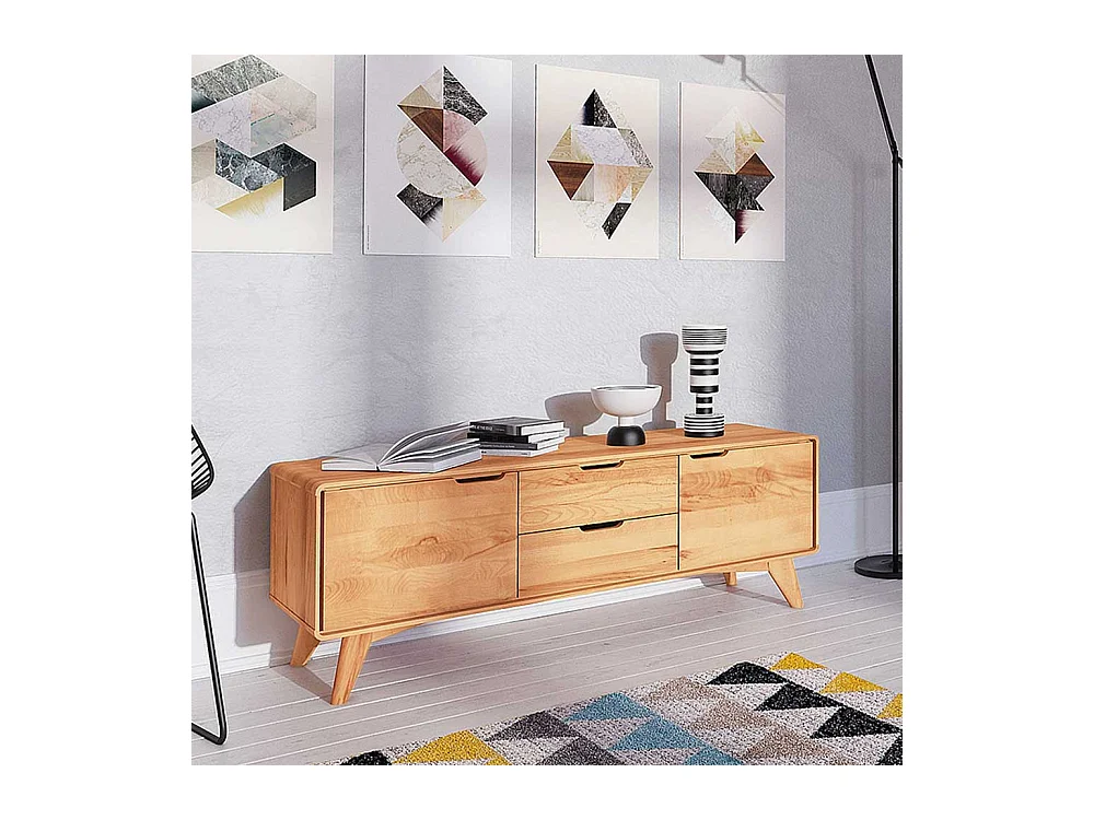 TV Bank aus Kernbuche Massivholz geölt