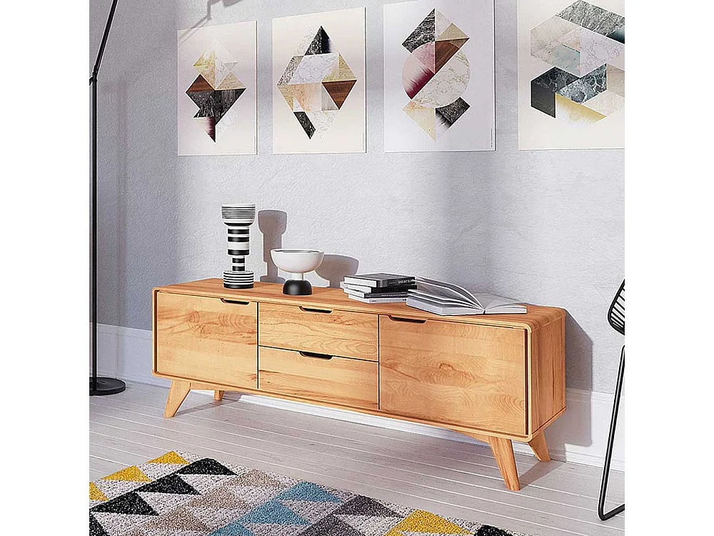 TV Bank aus Kernbuche Massivholz geölt