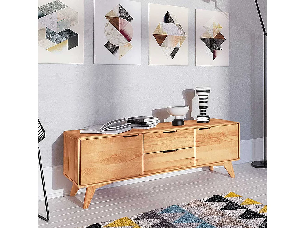 TV Bank aus Kernbuche Massivholz geölt