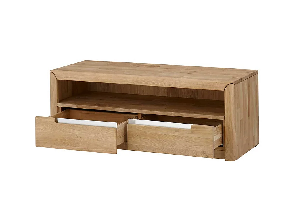 TV Board aus Wildeiche Bianco geölt und gewachst