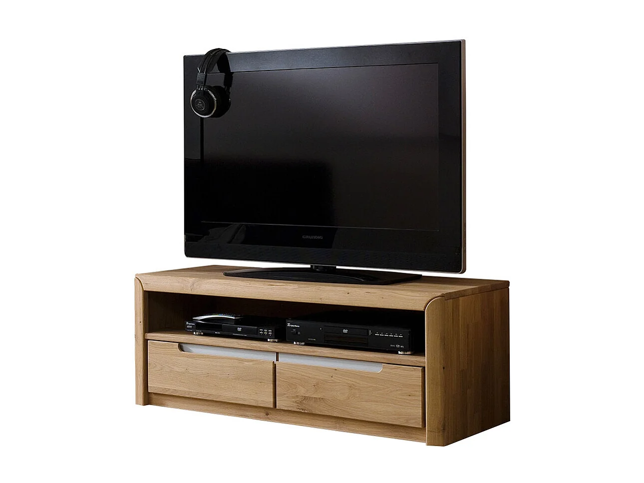 TV Board aus Wildeiche Bianco geölt und gewachst