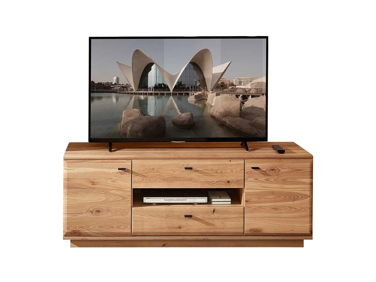 TV Bank teilmassiv in modernem Design Soft Close Funktion