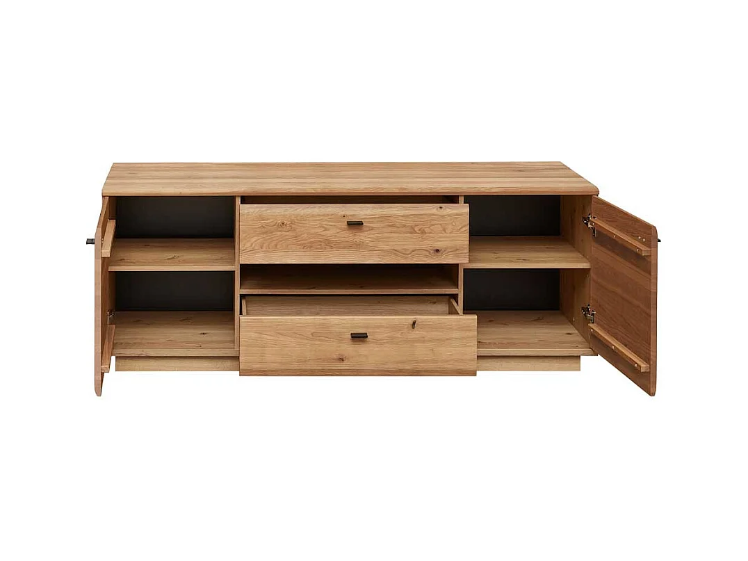 TV Bank teilmassiv in modernem Design Soft Close Funktion