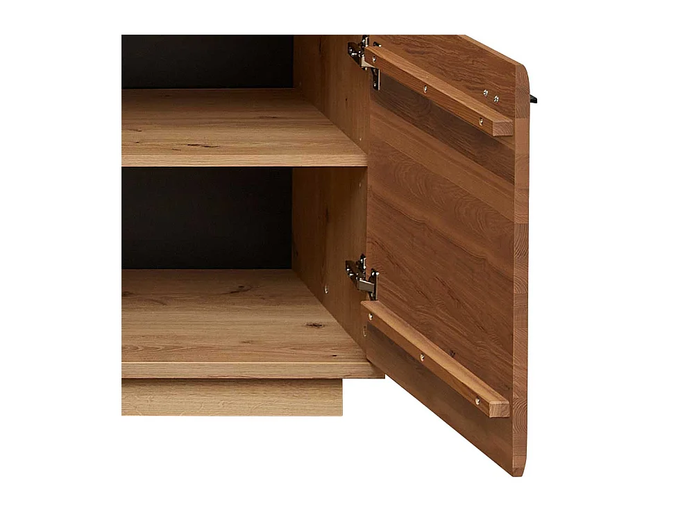 TV Bank teilmassiv in modernem Design Soft Close Funktion