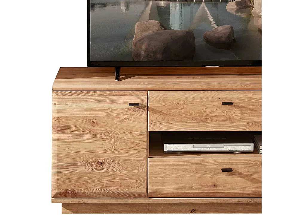 TV Bank teilmassiv in modernem Design Soft Close Funktion