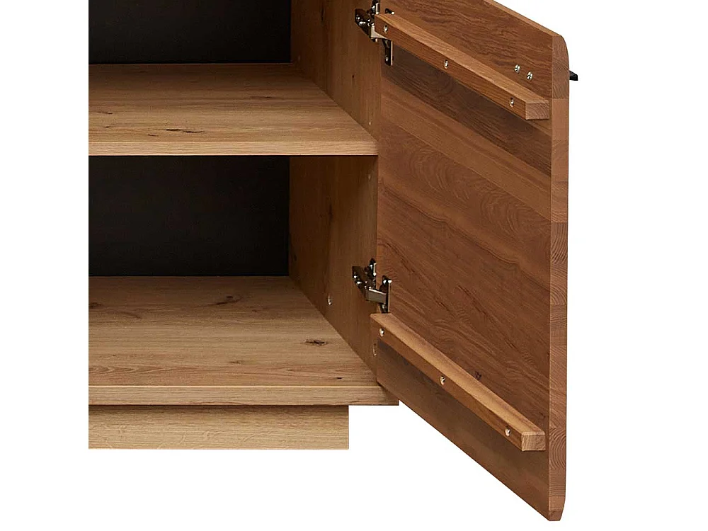 TV Bank teilmassiv in modernem Design Soft Close Funktion