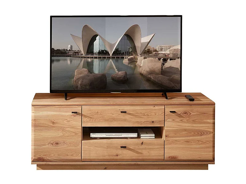 TV Bank teilmassiv in modernem Design Soft Close Funktion