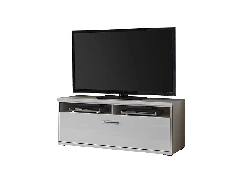 TV Board in Weiß Schublade