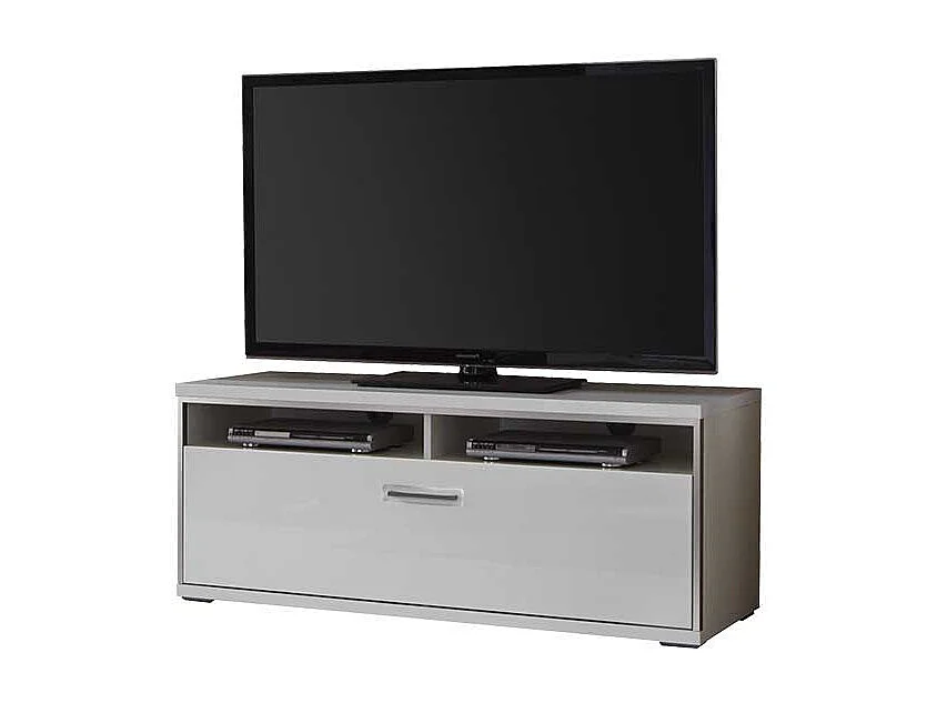 TV Board in Weiß Schublade