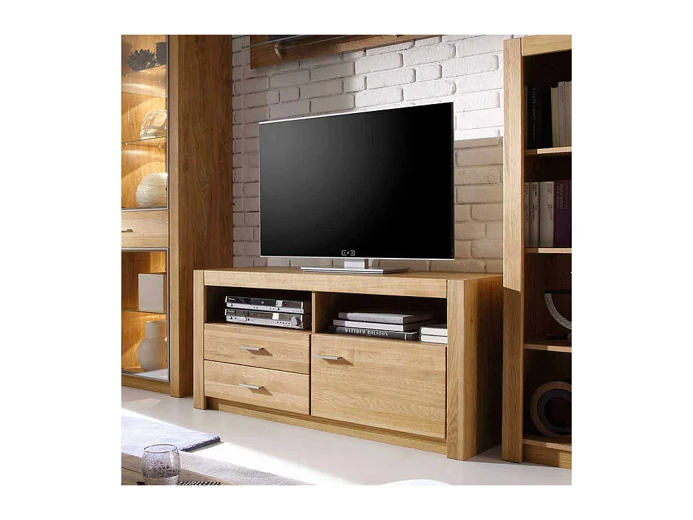TV Unterschrank aus Asteiche teilmassiv ge�lt modern