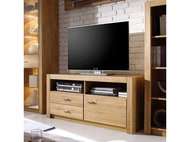 TV Unterschrank aus Asteiche teilmassiv ge�lt modern