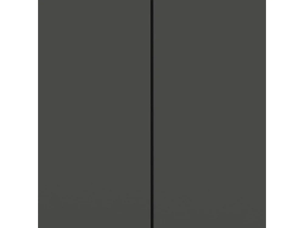 Hängeschrank Wandschrank 138 cm breit in Dunkelgrau