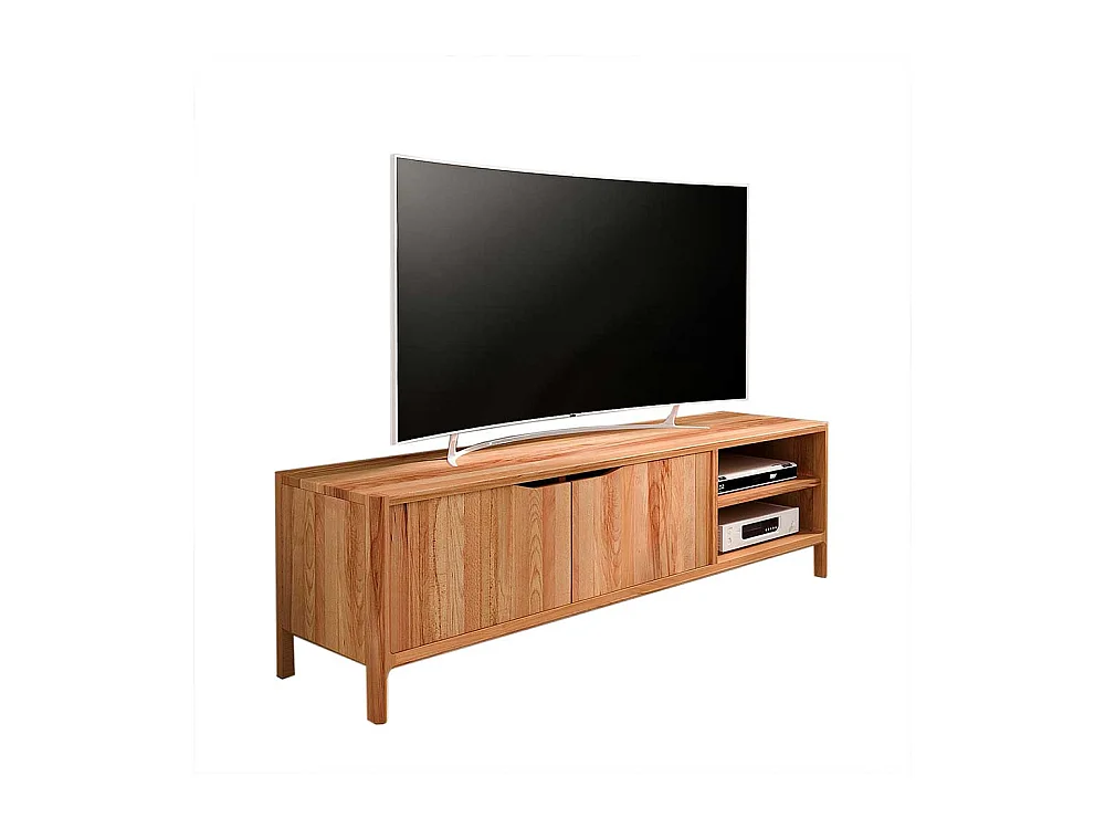 TV Board Lowboard mit Türen und offenen Fächern