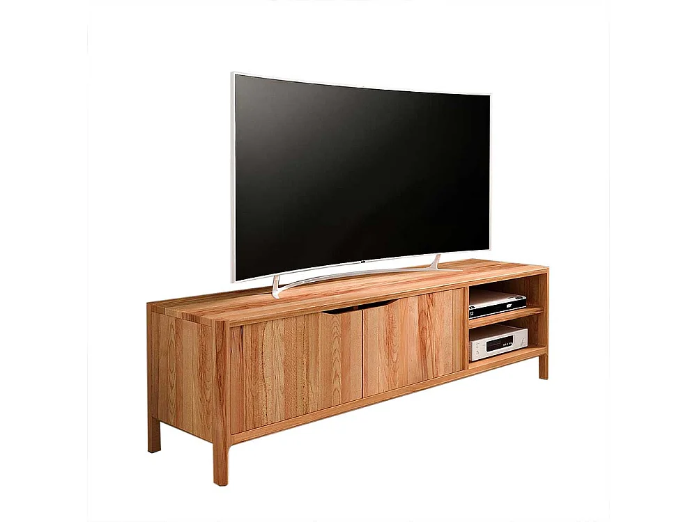 TV Board Lowboard mit Türen und offenen Fächern