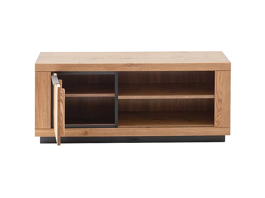 TV Board in Wildeichefarben MDF und Massivholz