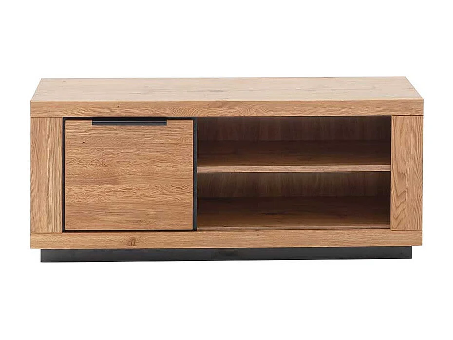 TV Board in Wildeichefarben MDF und Massivholz