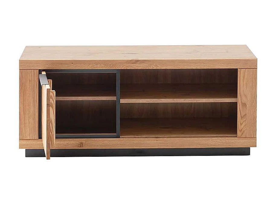 TV Board in Wildeichefarben MDF und Massivholz