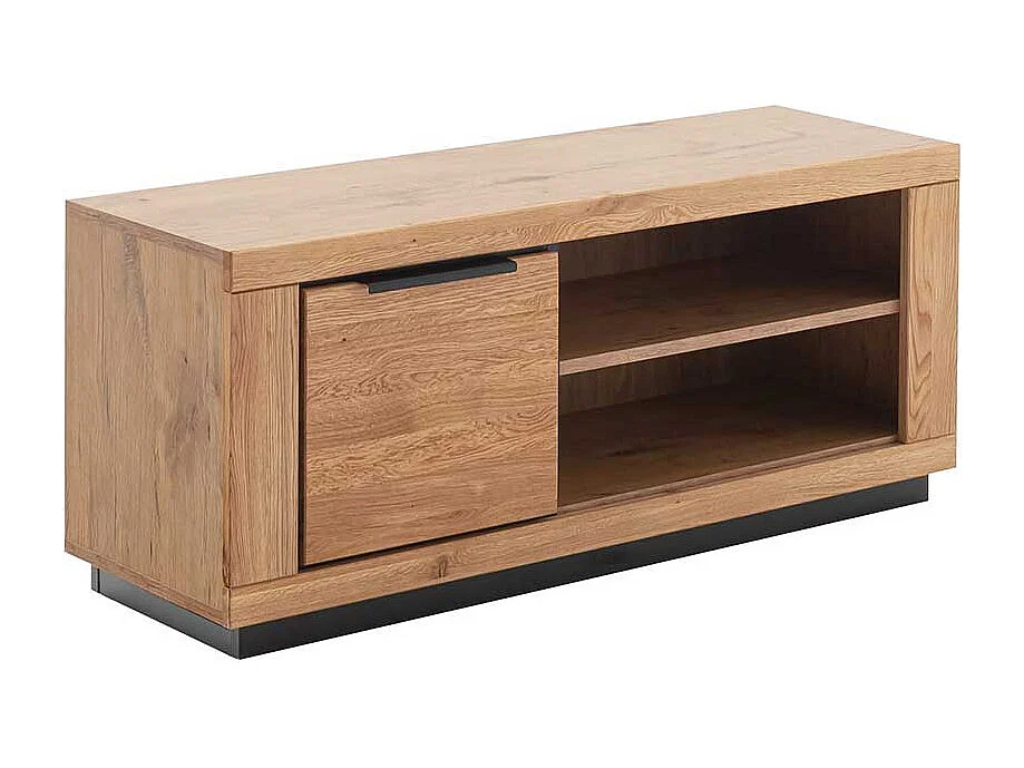 TV Board in Wildeichefarben MDF und Massivholz