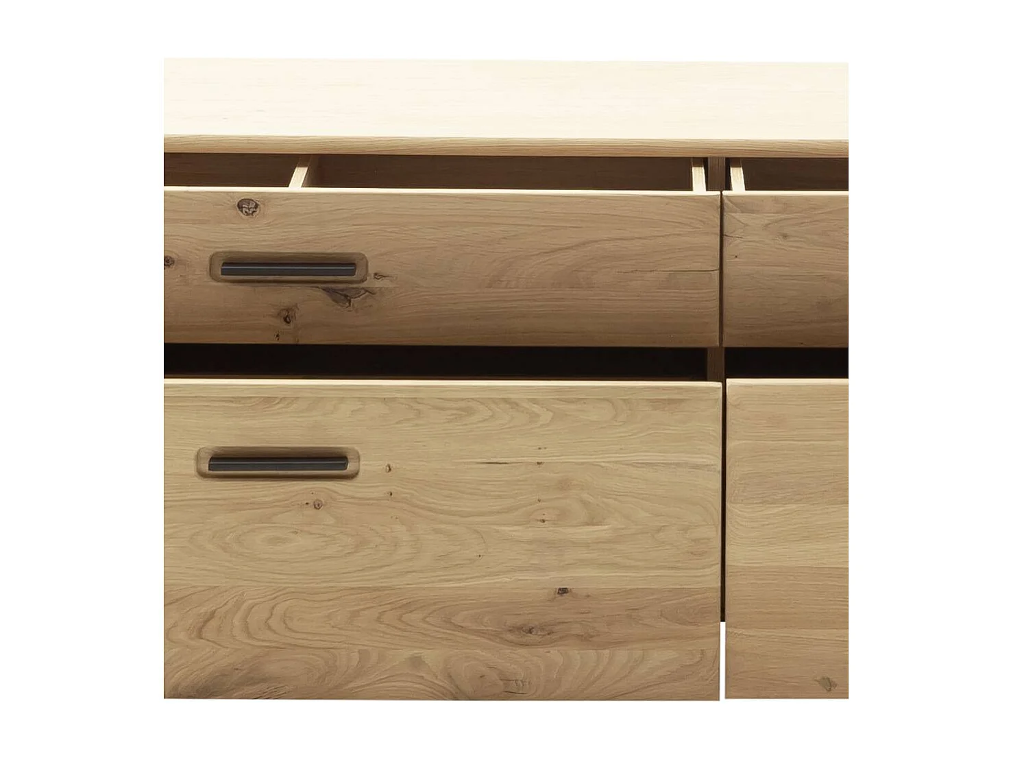 Lowboard TV Board 50 cm tief in Asteiche hell teilmassiv