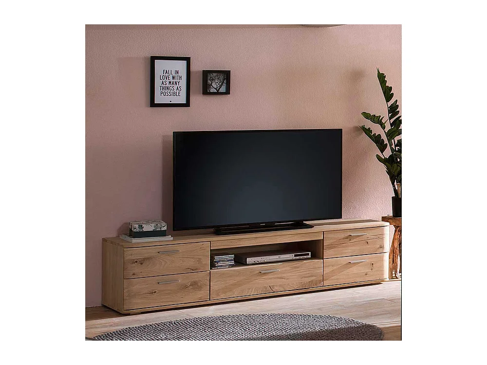 TV Board in Eiche Bianco 175 cm breit