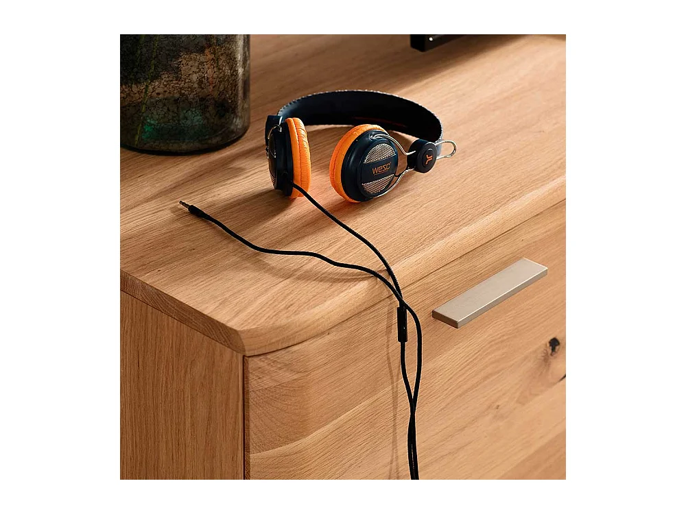 TV Board in Eiche Bianco 175 cm breit