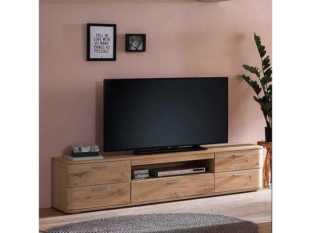 TV Board in Eiche Bianco 175 cm breit