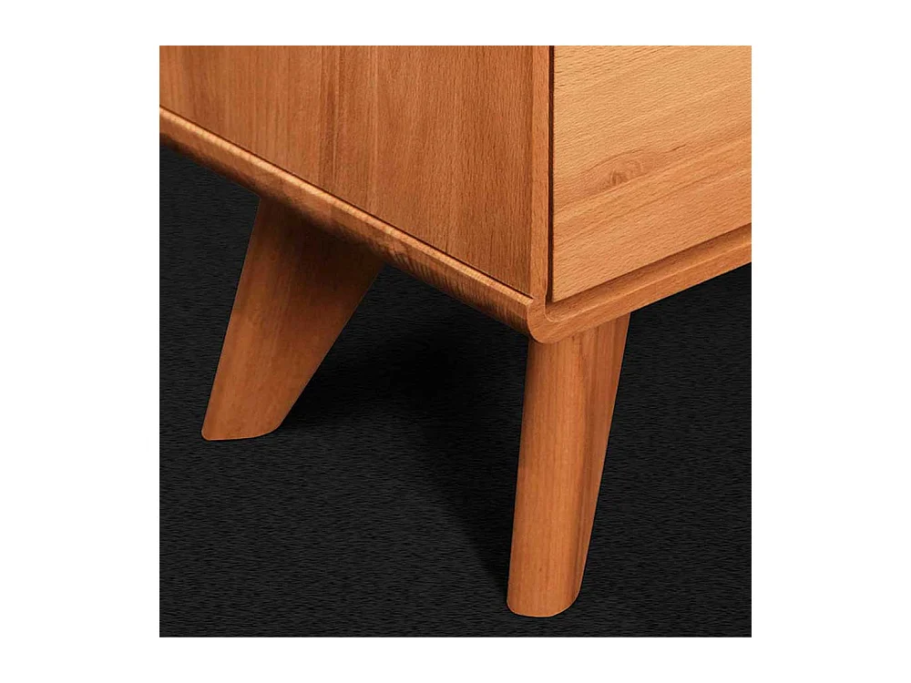 Lowboard aus Kernbuche Massivholz drei Schubladen