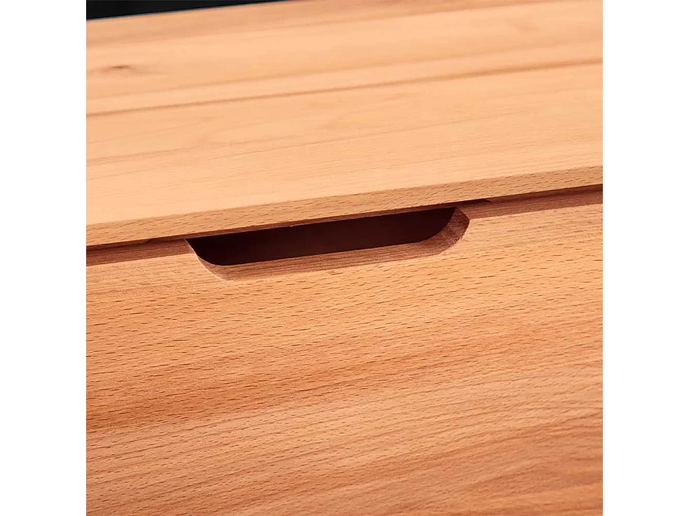 Lowboard aus Kernbuche Massivholz drei Schubladen