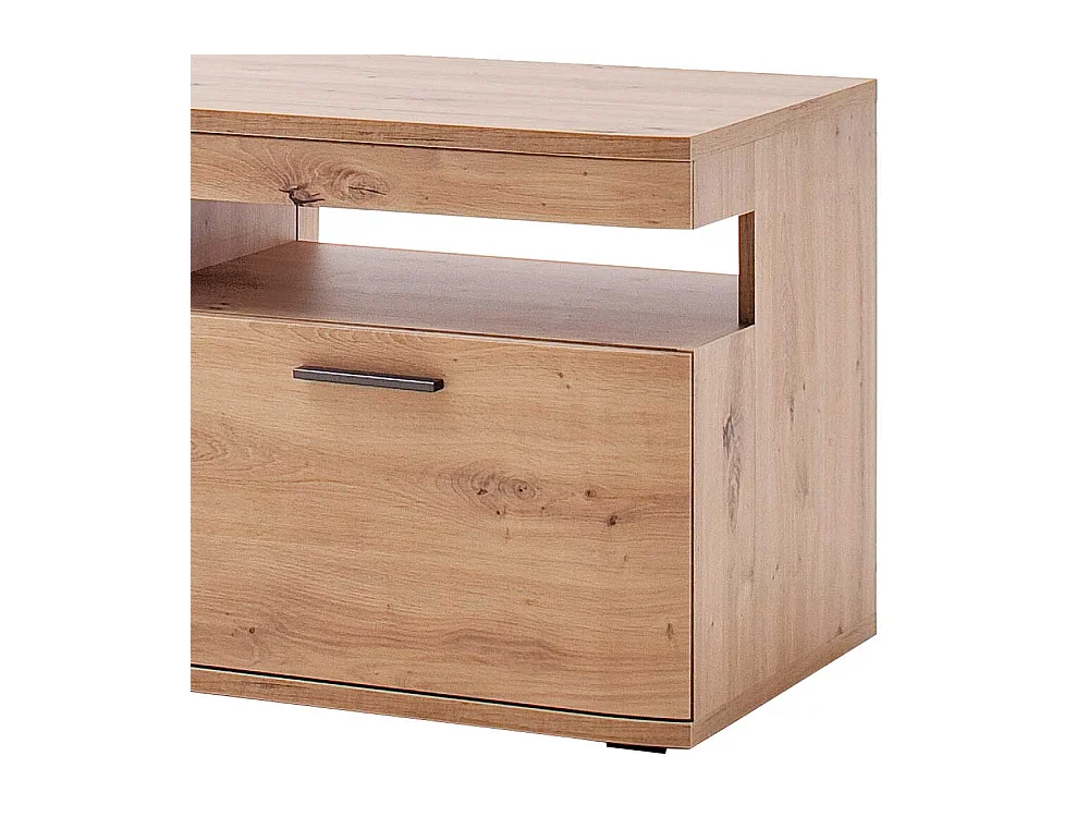 TV Möbel in Eichefarben und Anthrazit 150 cm breit