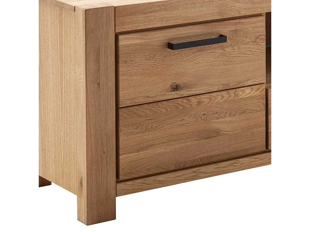 TV Lowboard Lowboard in Wildeichefarben mit Schubladen