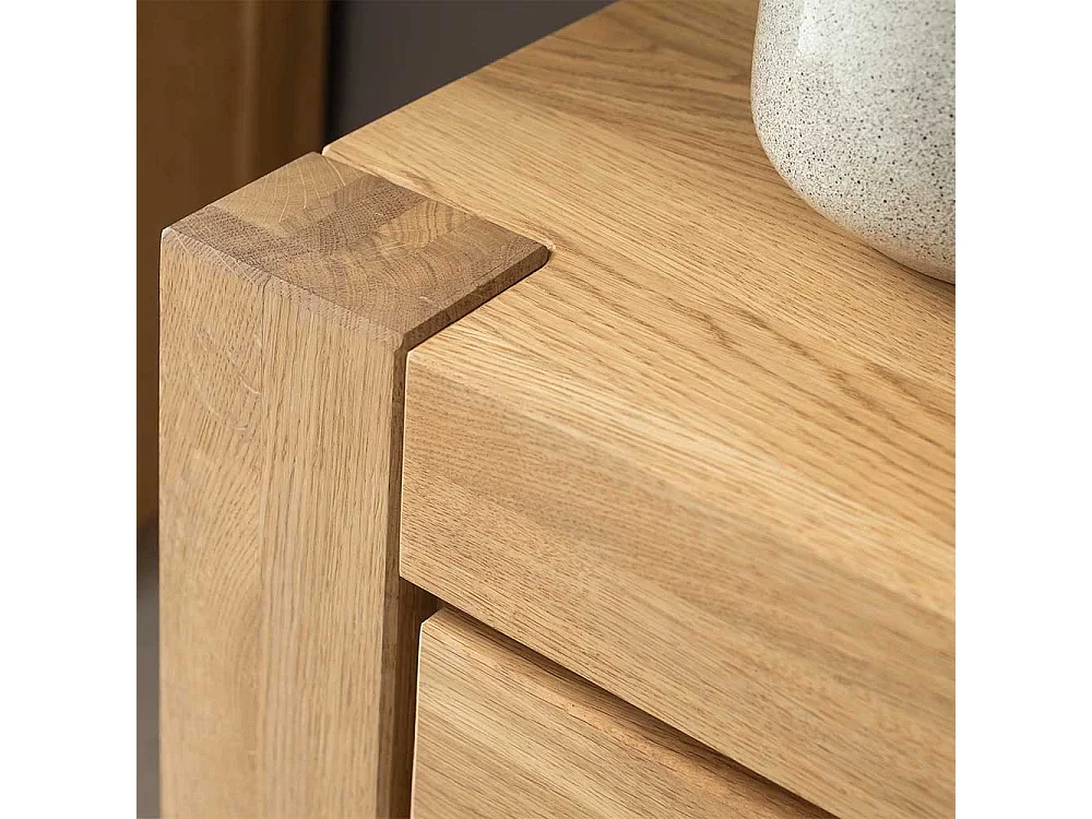 TV Lowboard Lowboard in Wildeichefarben mit Schubladen