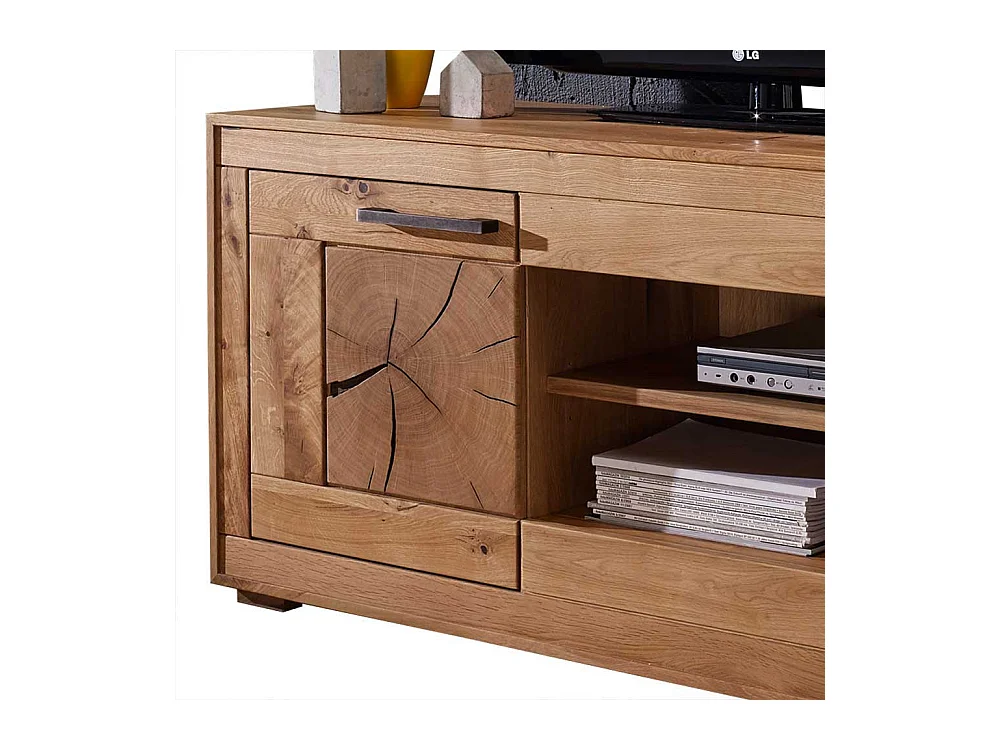 TV Schrank aus Wildeiche Massivholz 130 cm breit