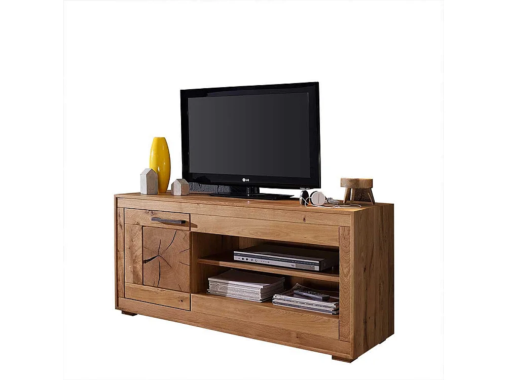 TV Schrank aus Wildeiche Massivholz 130 cm breit