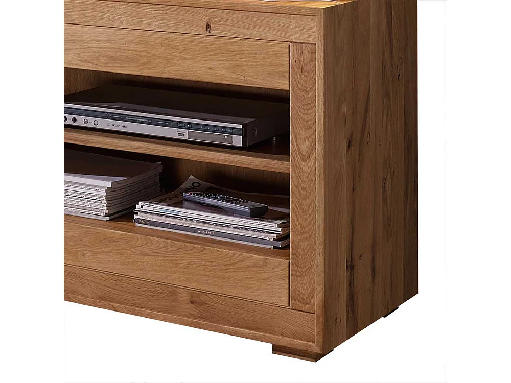 TV Schrank aus Wildeiche Massivholz 130 cm breit