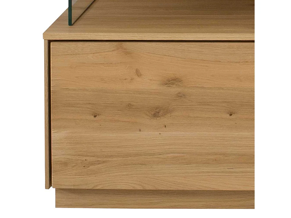 Flachstrecke Wohnzimmer aus Wildeiche Massivholz 130 cm breit