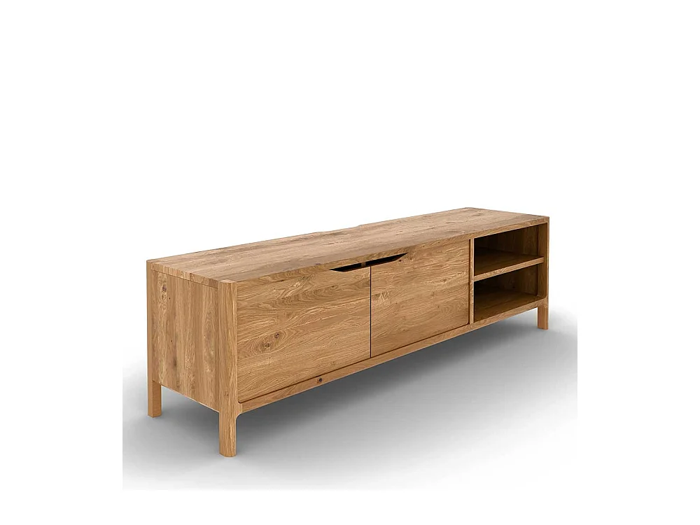 TV Board Lowboard mit Türen und offenen Fächern