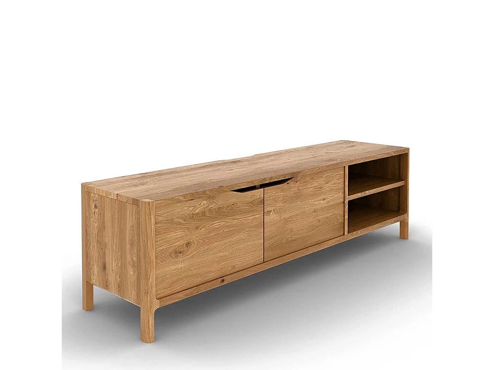 TV Board Lowboard mit Türen und offenen Fächern