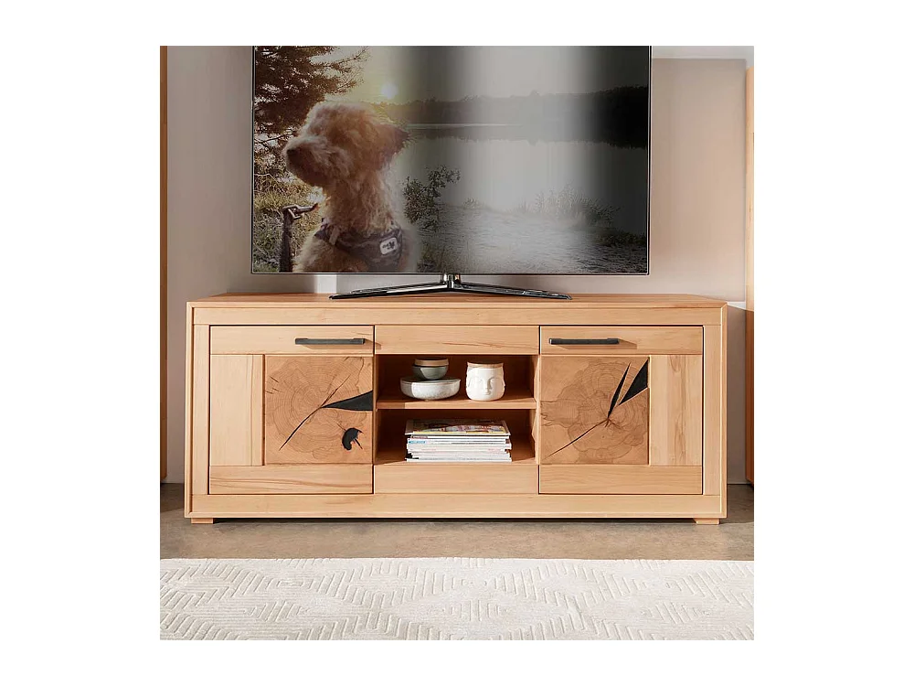 Unterschrank Fernseher massiv aus Kernbuche 150 cm breit
