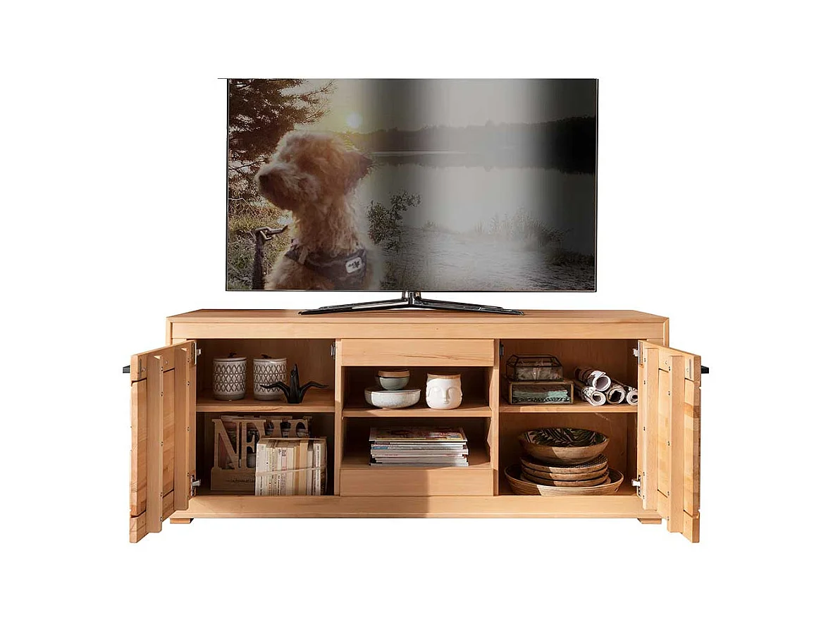 Unterschrank Fernseher massiv aus Kernbuche 150 cm breit