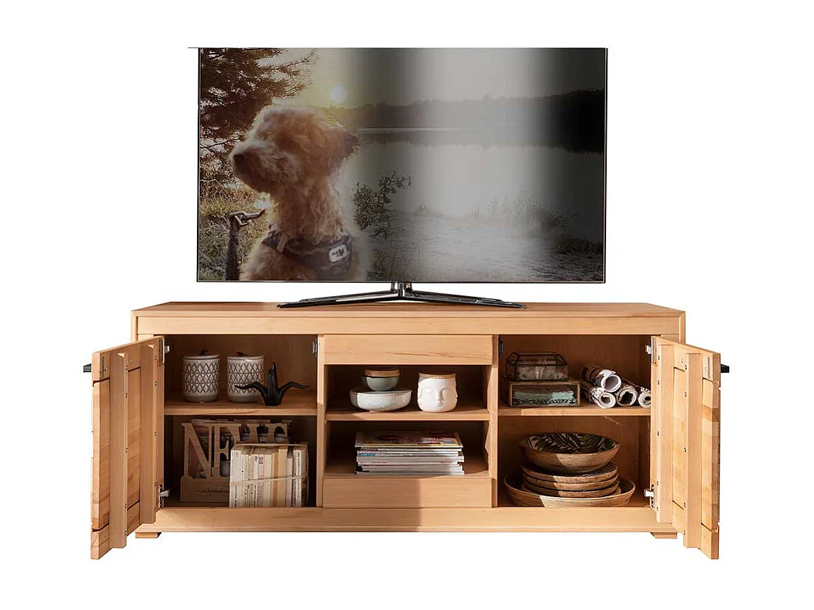 Unterschrank Fernseher massiv aus Kernbuche 150 cm breit