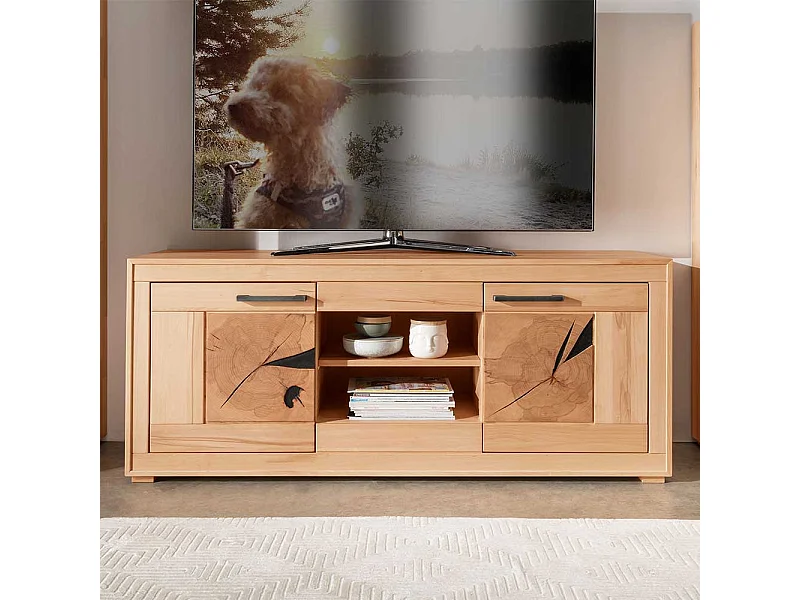 Unterschrank Fernseher massiv aus Kernbuche 150 cm breit