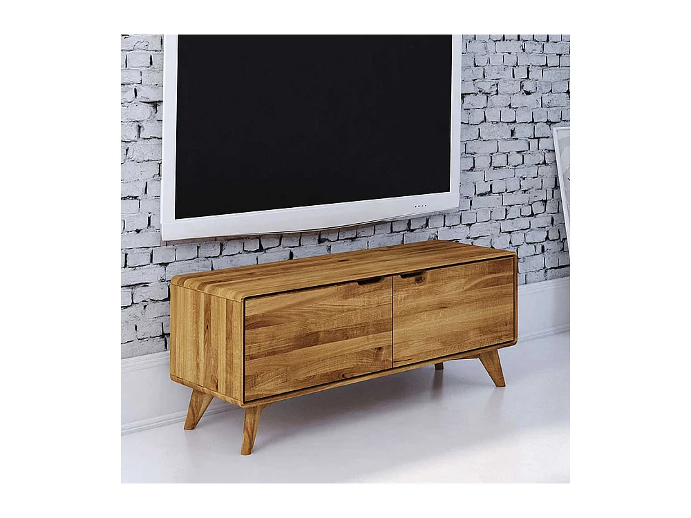 Fernsehboard aus Wildeiche Massivholz 120 cm breit